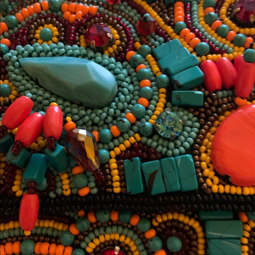 Mary Frances Vibrant Beaded Clutch - Picture 6 of 12